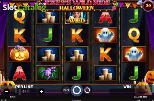 Οθόνη2. Joker's Wild Ride Halloween Κουλοχέρης