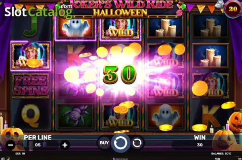 Οθόνη3. Joker's Wild Ride Halloween Κουλοχέρης