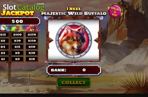 Οθόνη2. 1 Reel Majestic Wild Buffalo Κουλοχέρης 