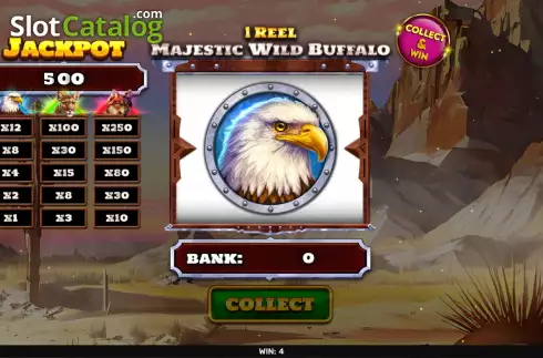Οθόνη3. 1 Reel Majestic Wild Buffalo Κουλοχέρης 