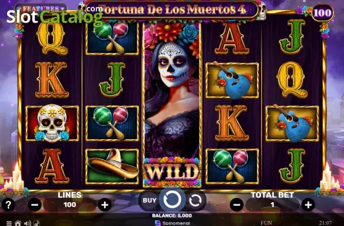Οθόνη2. Fortuna De Los Muertos 4 Κουλοχέρης 