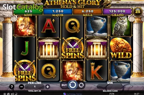 Οθόνη2. Athena's Glory Hold & Hit Κουλοχέρης