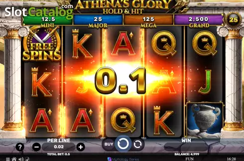 Οθόνη3. Athena's Glory Hold & Hit Κουλοχέρης