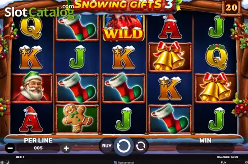 Οθόνη2. Snowing Gifts 3 Κουλοχέρης