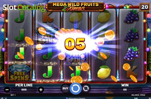 Οθόνη3. Mega Wild Fruits - Xmas Κουλοχέρης