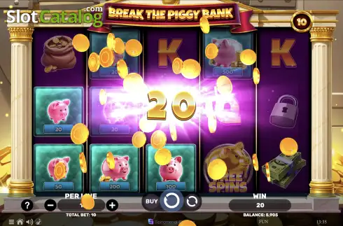 Οθόνη5. Break The Piggy Bank (Spinomenal) Κουλοχέρης