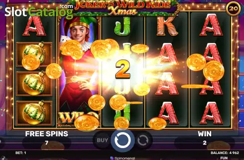 Οθόνη3. Joker's Wild Ride - Xmas Κουλοχέρης
