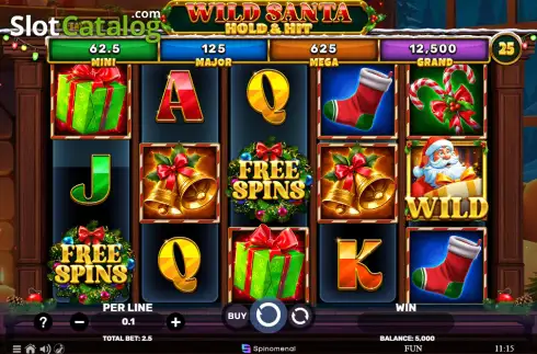 Οθόνη2. Wild Santa - Hold & Hit Κουλοχέρης 