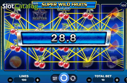 Οθόνη3. Super Wild Fruits - On Ice Κουλοχέρης