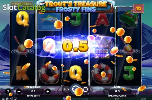 Οθόνη3. Trout's Treasure - Frosty Fins Κουλοχέρης