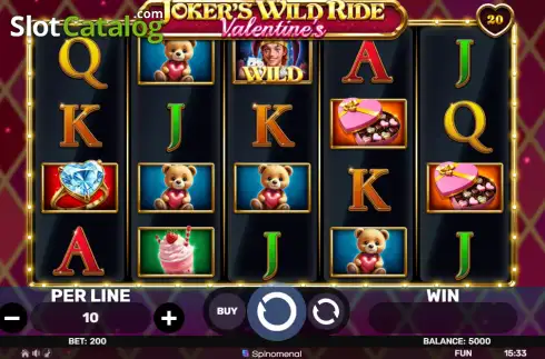 Οθόνη2. Joker's Wild Ride Valentine's Κουλοχέρης