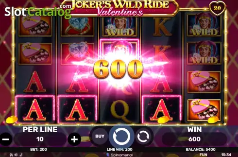 Οθόνη3. Joker's Wild Ride Valentine's Κουλοχέρης