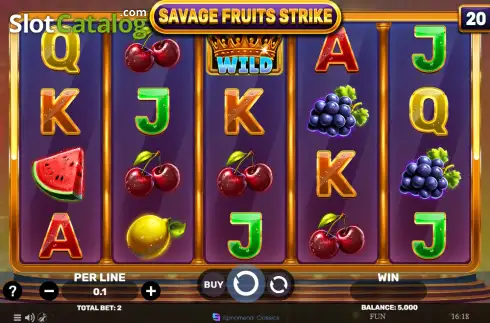 Οθόνη2. Savage Fruits Strike Κουλοχέρης 