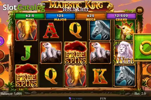 Οθόνη2. Majestic King - Hold & Hit Κουλοχέρης 