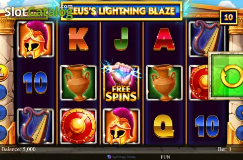 Οθόνη2. Zeus's Lightning Blaze Κουλοχέρης