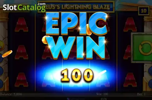 Οθόνη3. Zeus's Lightning Blaze Κουλοχέρης