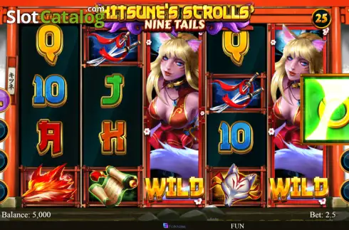 Οθόνη2. Kitsune's Scrolls Nine Tails Κουλοχέρης 