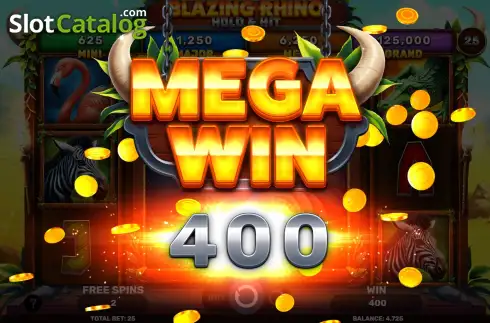 Οθόνη3. Blazing Rhino Hold & Hit Κουλοχέρης
