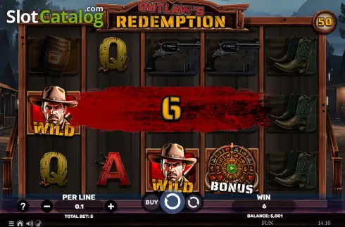 Οθόνη3. Outlaw's Redemption Κουλοχέρης