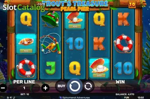 Οθόνη2. Trout's Treasure - Pearl Pier Κουλοχέρης
