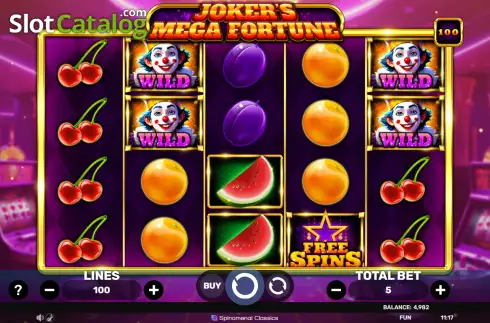 Οθόνη2. Joker's Mega Fortune Κουλοχέρης