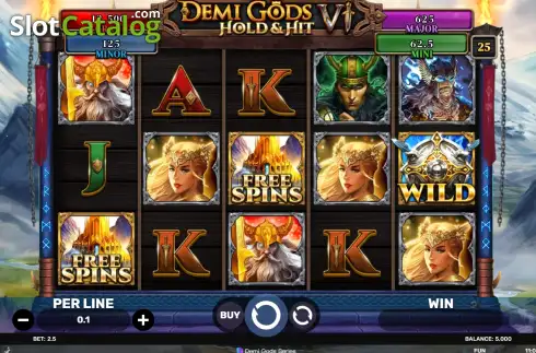 Οθόνη2. Demi Gods 6 Hold & Hit Κουλοχέρης