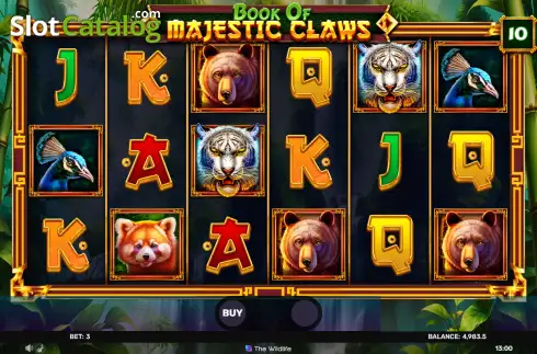 Οθόνη2. Book of Majestic Claws Κουλοχέρης