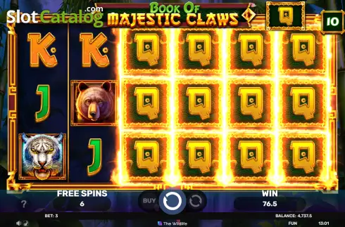 Οθόνη3. Book of Majestic Claws Κουλοχέρης