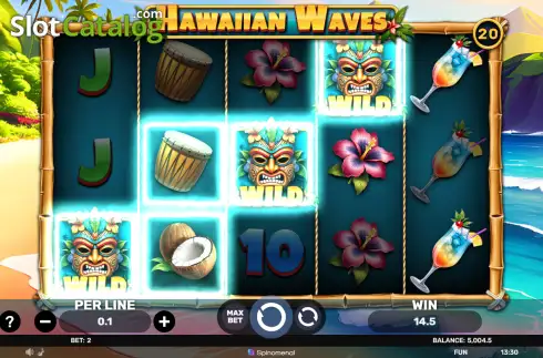 Οθόνη3. Hawaiian Waves Κουλοχέρης
