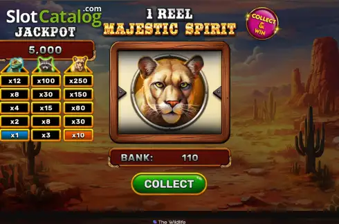 Οθόνη3. 1 Reel - Majestic Spirit Κουλοχέρης 