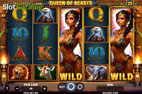Οθόνη2. Queen of Beasts Κουλοχέρης 