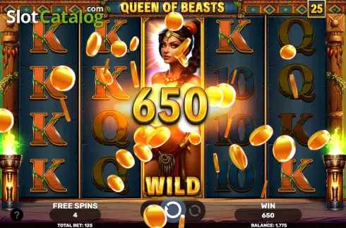 Οθόνη3. Queen of Beasts Κουλοχέρης 