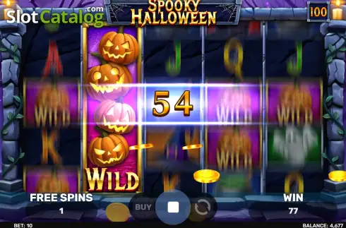 Οθόνη3. Spooky Halloween (Spinomenal) Κουλοχέρης