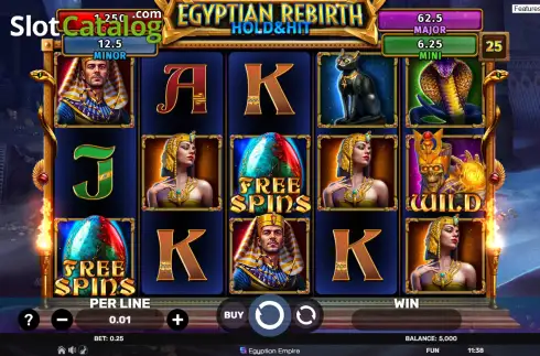 Οθόνη2. Egyptian Rebirth - Hold & Hit Κουλοχέρης