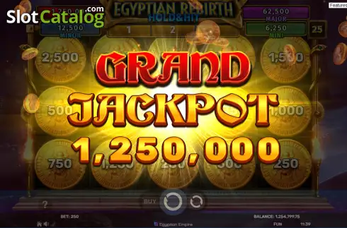 Οθόνη3. Egyptian Rebirth - Hold & Hit Κουλοχέρης