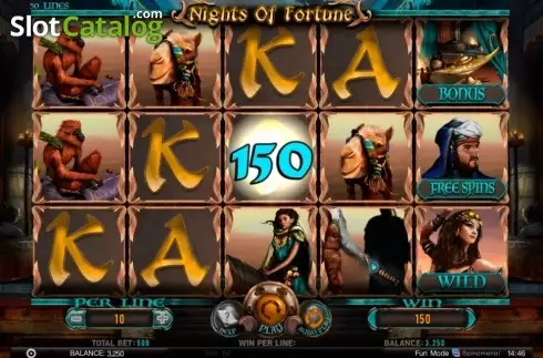 Οθόνη3. Nights Of Fortune Κουλοχέρης