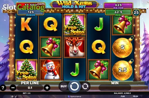Οθόνη2. Wild Xmas Hold & Hit Κουλοχέρης