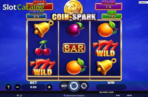 Οθόνη2. Coin Spark (Spinomenal) Κουλοχέρης