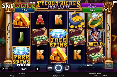 Οθόνη2. Tycoon Riches Hold & Hit Κουλοχέρης