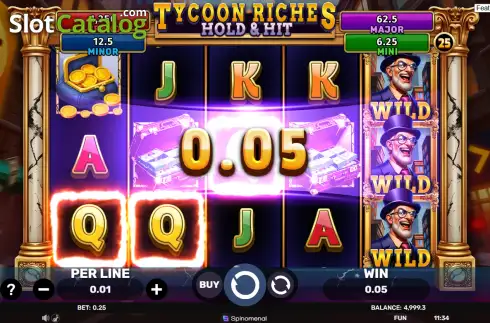 Οθόνη3. Tycoon Riches Hold & Hit Κουλοχέρης