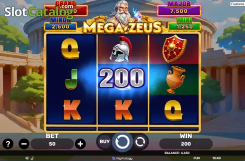 Οθόνη3. Mega Zeus - Hold & Hit 3x3 Κουλοχέρης