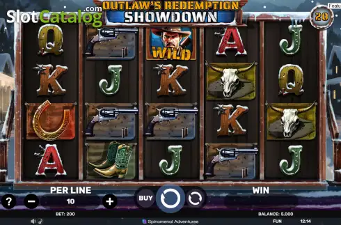 Οθόνη2. Outlaw's Redemption Showdown Κουλοχέρης