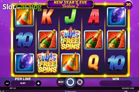 Οθόνη2. New Year's Eve Fortune 2 Κουλοχέρης