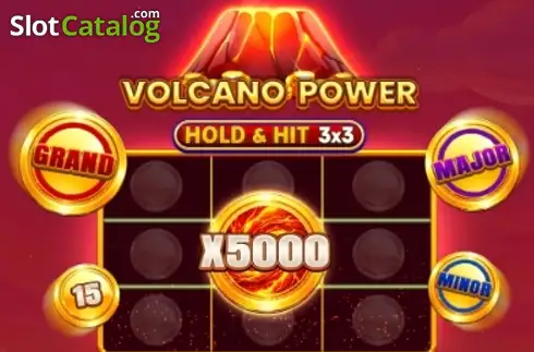 Volcano Power - Hold & Hit 3x3 Λογότυπο Volcano Power - Hold & Hit 3x3 Λογότυπο