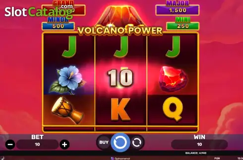 Οθόνη3. Volcano Power - Hold & Hit 3x3 Κουλοχέρης
