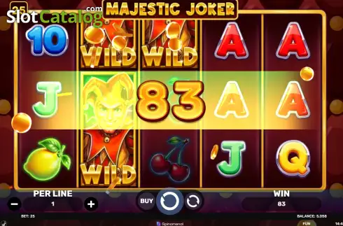Οθόνη3. Majestic Joker Κουλοχέρης