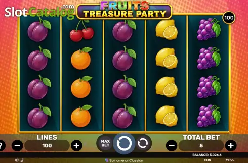 Οθόνη2. Fruits Treasure Party Κουλοχέρης