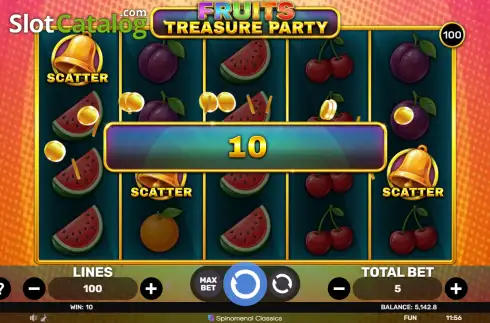 Οθόνη3. Fruits Treasure Party Κουλοχέρης