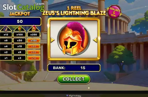 Οθόνη3. 1 Reel - Zeus's Lightning Blaze Κουλοχέρης