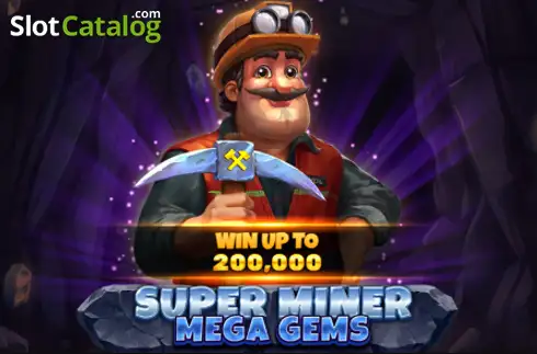 Super Miner - Mega Gems Λογότυπο Super Miner - Mega Gems Λογότυπο